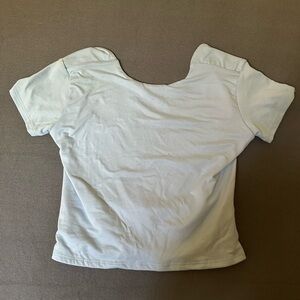 Laura’s Boutique Light Blue Backless Blouse